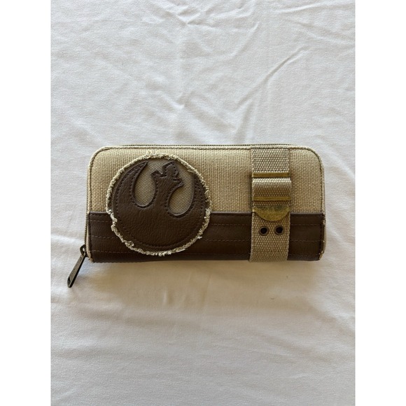 Loungefly Handbags - Loungefly Star Wars‎ Rebel Alliance Canvas Zip-Around Wallet